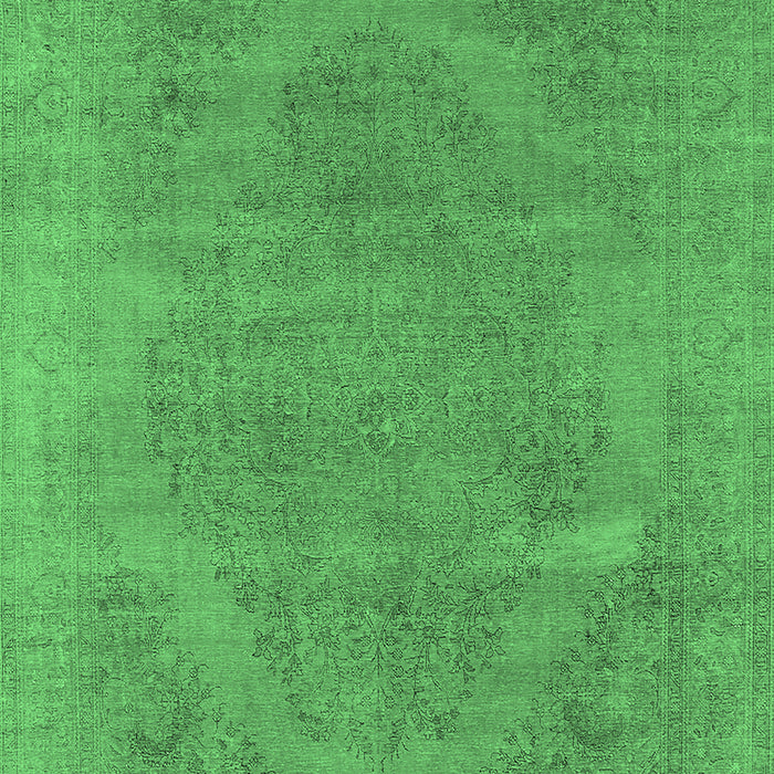 Oriental Emerald Green Industrial Rug, urb1499emgrn