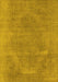 Oriental Yellow Industrial Rug, urb1499yw