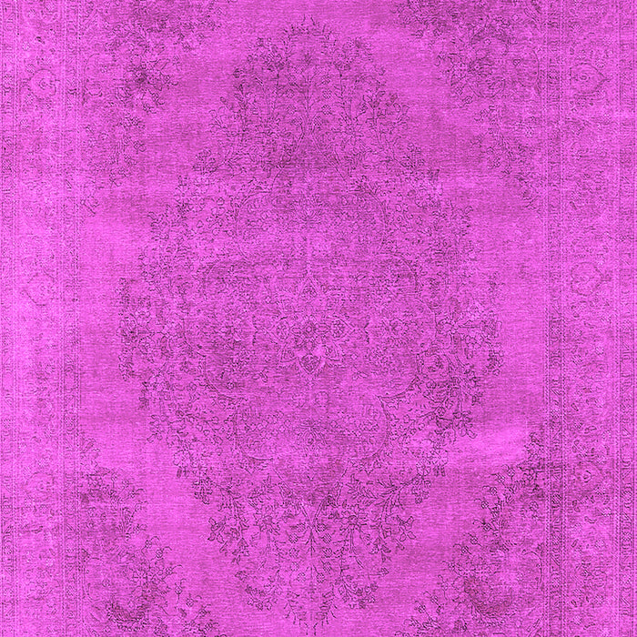 Machine Washable Oriental Pink Industrial Rug, wshurb1499pnk