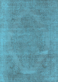 Oriental Light Blue Industrial Rug, urb1499lblu