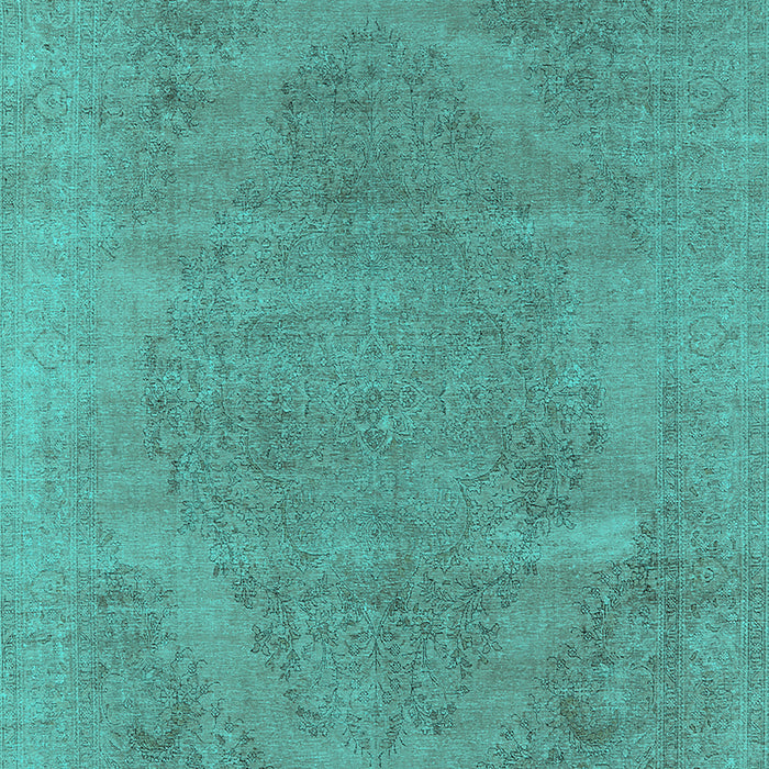 Oriental Turquoise Industrial Rug, urb1499turq