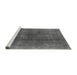 Sideview of Machine Washable Oriental Gray Industrial Rug, wshurb1500gry