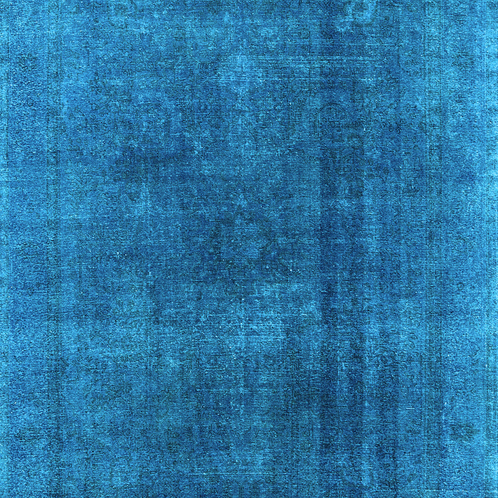 Machine Washable Oriental Light Blue Industrial Rug, wshurb1500lblu