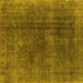 Square Oriental Yellow Industrial Rug, urb1500yw