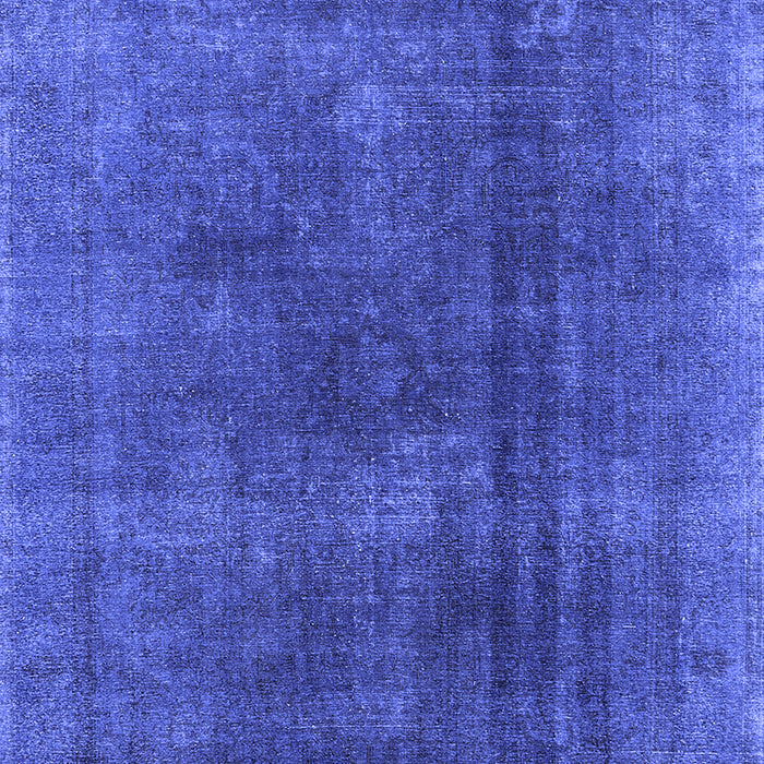 Machine Washable Oriental Blue Industrial Rug, wshurb1500blu
