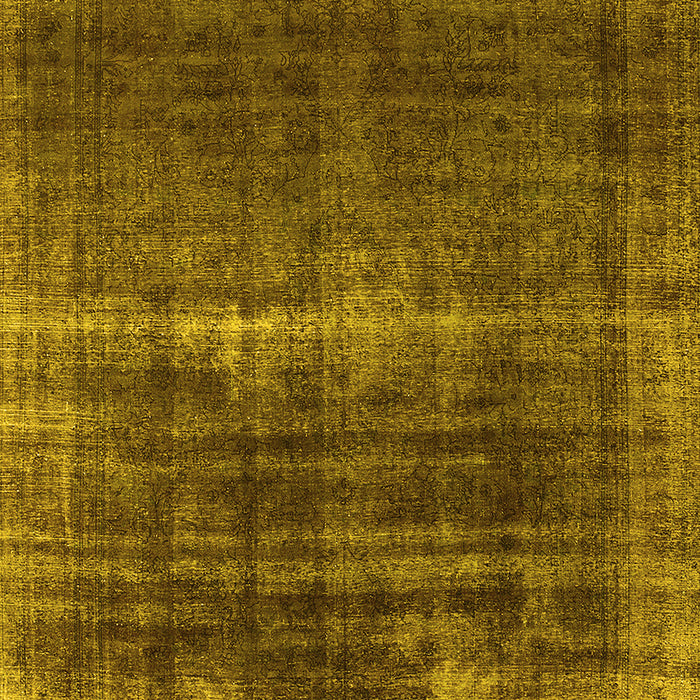 Oriental Yellow Industrial Rug, urb1501yw