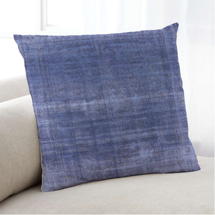 Lifestyle Image of Mid-Century Modern Urban Square Periwinkle Purple Throw Pillow, 18 inch by 18 inch, pwurb1501