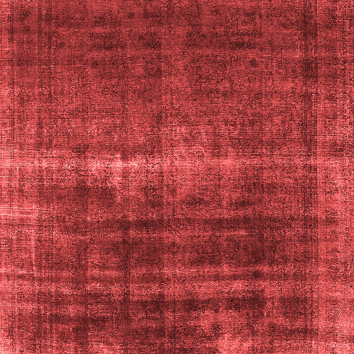 Machine Washable Oriental Red Industrial Rug, wshurb1501red