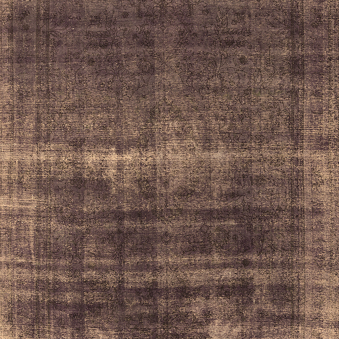 Machine Washable Oriental Brown Industrial Rug, wshurb1501brn