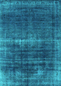 Oriental Turquoise Industrial Rug, urb1501turq