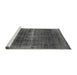 Sideview of Machine Washable Oriental Gray Industrial Rug, wshurb1501gry