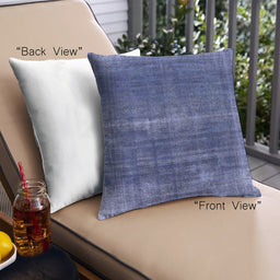 Front View of Mid-Century Modern Urban Square Periwinkle Purple Throw Pillow, 18 inch by 18 inch, pwurb1501