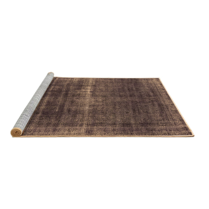 Sideview of Machine Washable Oriental Brown Industrial Rug, wshurb1501brn