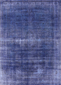 Machine Washable Industrial Modern Periwinkle Purple Rug, wshurb1501