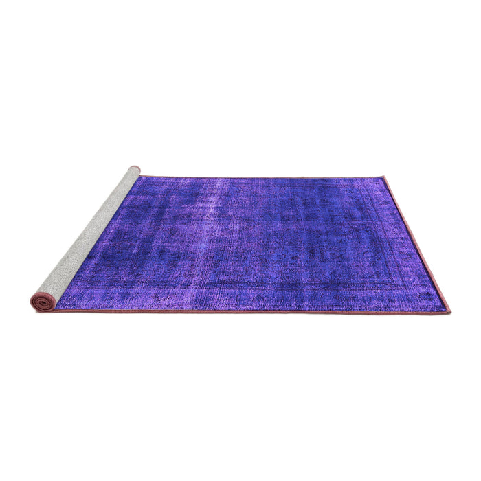Sideview of Machine Washable Oriental Purple Industrial Area Rugs, wshurb1501pur
