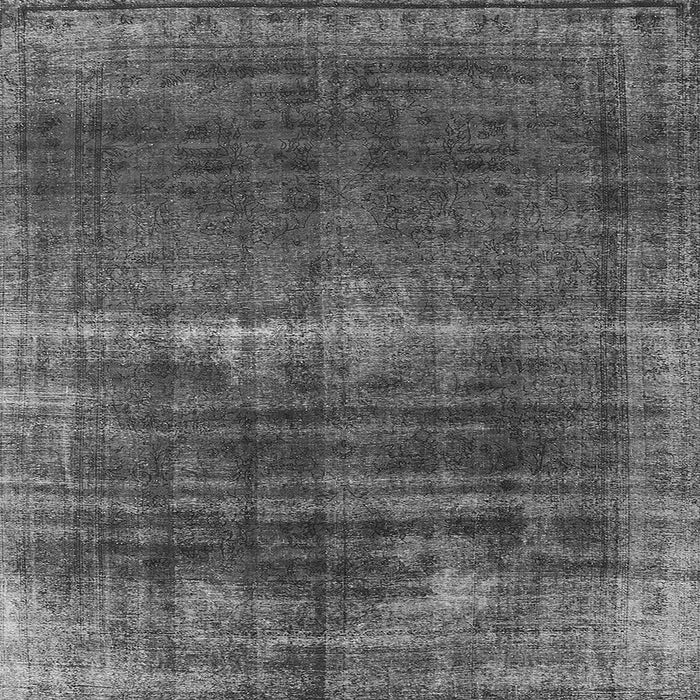 Square Oriental Gray Industrial Rug, urb1501gry