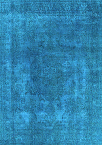 Oriental Light Blue Industrial Rug, urb1502lblu