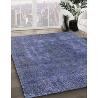 Mid-Century Modern Purple Oriental Rug, urb1502