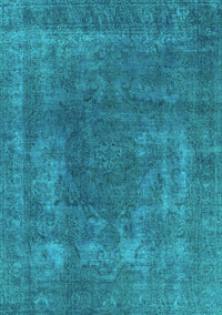 Oriental Turquoise Industrial Rug, urb1502turq