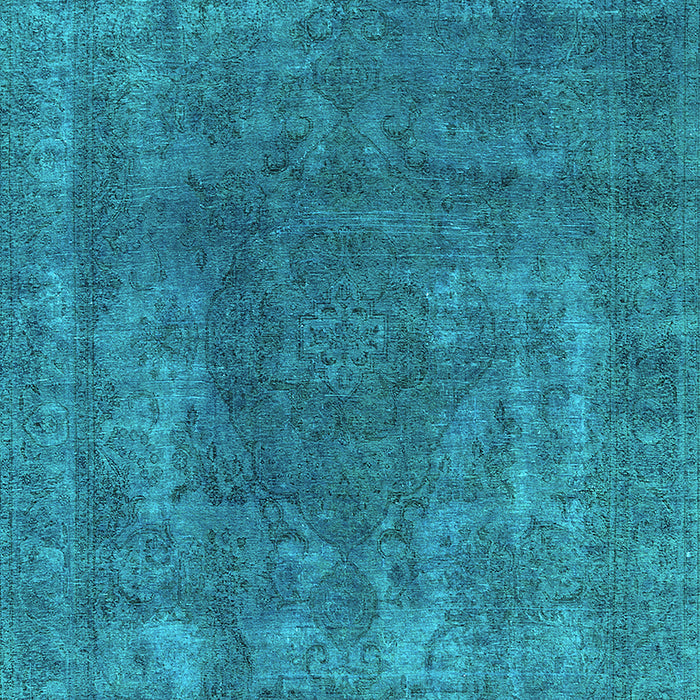 Oriental Turquoise Industrial Rug, urb1502turq
