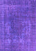 Machine Washable Oriental Purple Industrial Area Rugs, wshurb1502pur