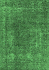 Oriental Emerald Green Industrial Rug, urb1502emgrn