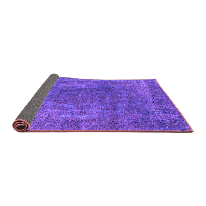 Sideview of Oriental Purple Industrial Rug, urb1502pur