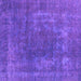 Square Oriental Purple Industrial Rug, urb1502pur