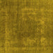 Square Machine Washable Oriental Yellow Industrial Rug, wshurb1502yw