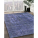 Machine Washable Industrial Modern Periwinkle Purple Rug in a Family Room, wshurb1502