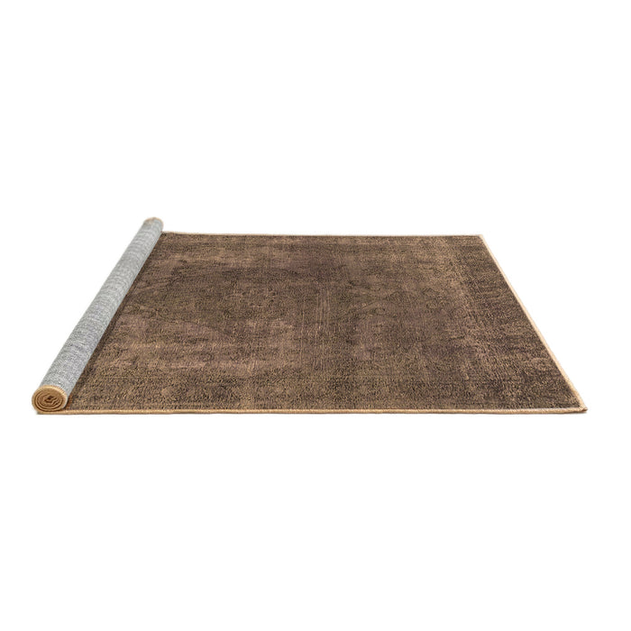 Sideview of Machine Washable Oriental Brown Industrial Rug, wshurb1502brn