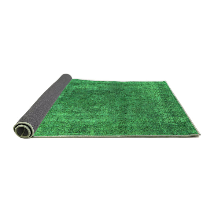 Sideview of Oriental Green Industrial Rug, urb1502grn