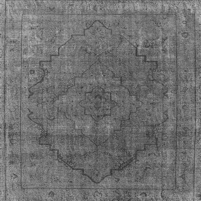 Square Oriental Gray Industrial Rug, urb1503gry