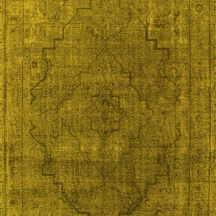 Oriental Yellow Industrial Rug, urb1503yw