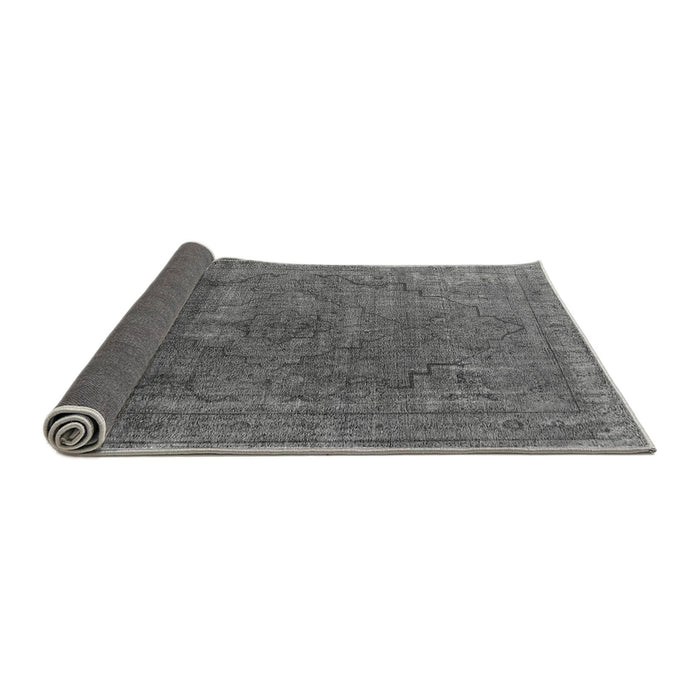 Sideview of Oriental Gray Industrial Rug, urb1503gry