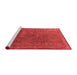 Industrial Red Washable Rugs