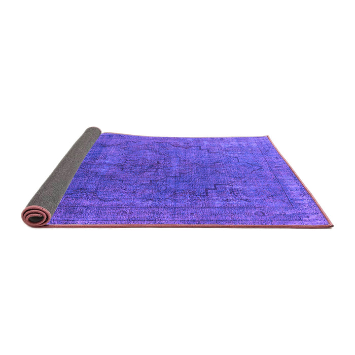 Sideview of Oriental Purple Industrial Rug, urb1503pur