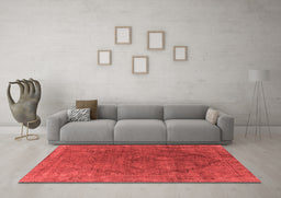 Industrial Red Washable Rugs