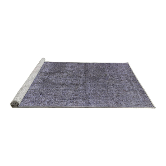 Sideview of Machine Washable Industrial Modern Grape Purple Rug, wshurb1504