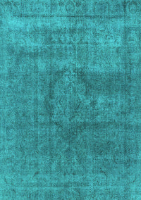 Oriental Turquoise Industrial Rug, urb1504turq