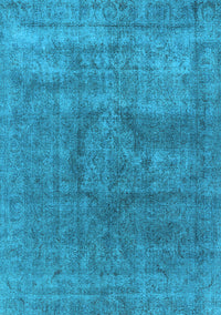 Oriental Light Blue Industrial Rug, urb1504lblu