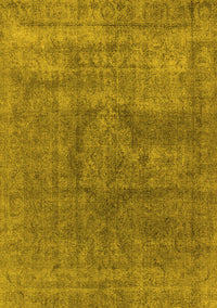 Oriental Yellow Industrial Rug, urb1504yw