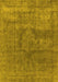 Oriental Yellow Industrial Rug, urb1504yw