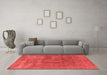 Industrial Red Washable Rugs