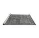 Sideview of Machine Washable Oriental Gray Industrial Rug, wshurb1504gry