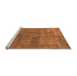 Sideview of Machine Washable Oriental Orange Industrial Area Rugs, wshurb1504org