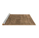 Sideview of Machine Washable Oriental Brown Industrial Rug, wshurb1504brn