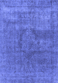 Oriental Blue Industrial Rug, urb1504blu