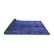 Sideview of Oriental Blue Industrial Rug, urb1505blu