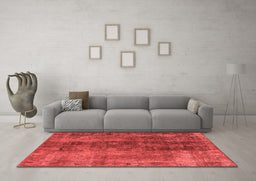 Industrial Red Washable Rugs
